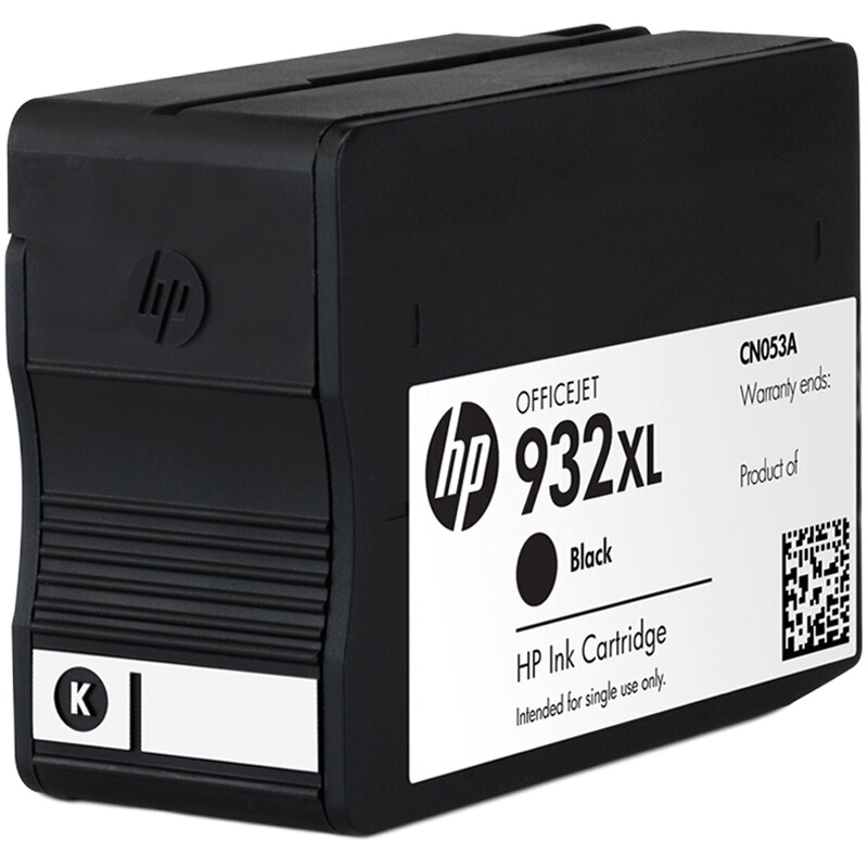 惠普932XL大容量黑色墨盒(适用HP Officejet 7110/7610/7612)