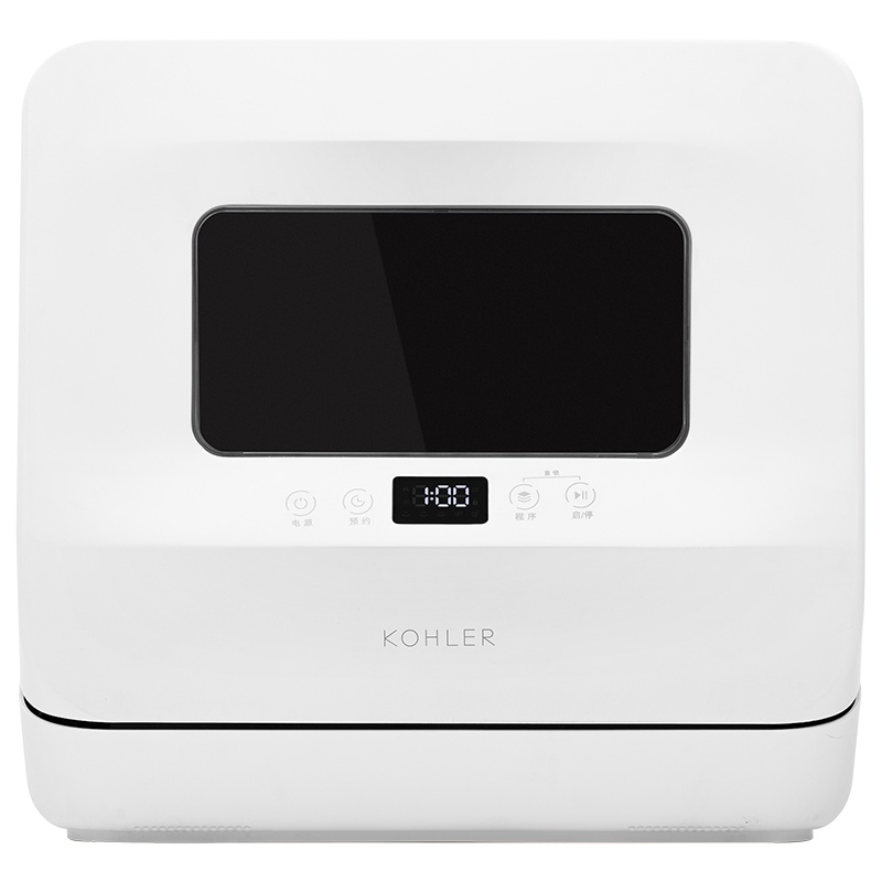 科勒(KOHLER)家用台式洗碗机小型式免安装智能全自动热风烘干紫外线除菌消毒一体刷碗机4套29974