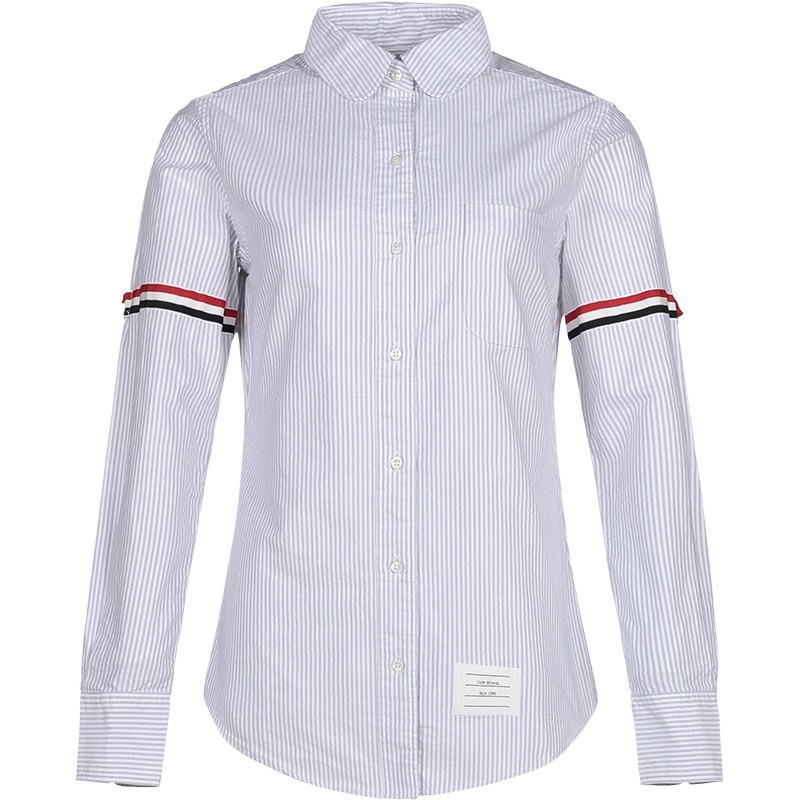 THOM BROWNE 汤姆·布朗 女士棉质长袖衬衫FLL019E 00098