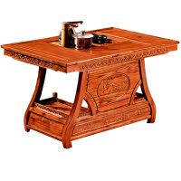 欧宝美实木茶台功夫茶桌中式茶几桌实木茶桌椅组合1200*700*720mmBLCT