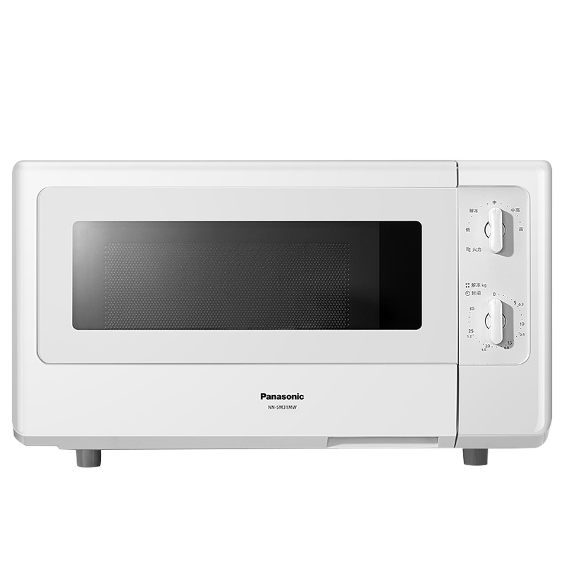 松下(Panasonic)NN-SM31 20升 家用微波炉 360°转盘式加热 五档火力旋钮操作精准控温