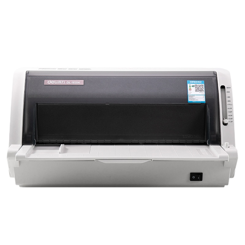 得力 DL-950K 票据营改增税控发票打印24针82列平推式针式打印机系列 白色(单位:件)