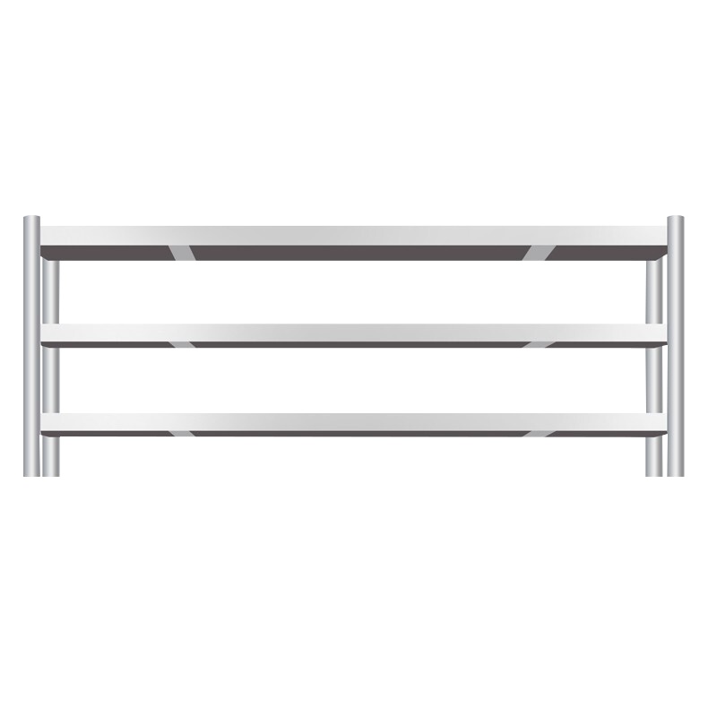 德玛仕商用冷藏冷冻工作台 奶茶操作台冰柜 工作台冰柜 水吧台厨房保鲜工作台冰箱 三层操作台120×30×70CM