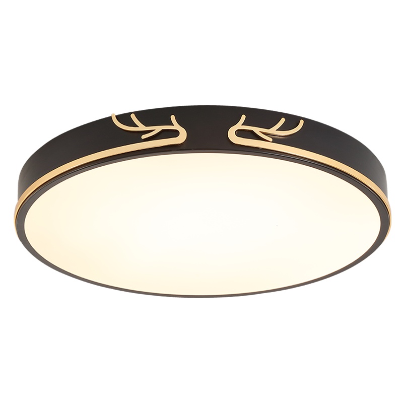 金色梦想 北欧风格卧室灯创意个性简约现代圆形吸顶灯主卧房间圆灯