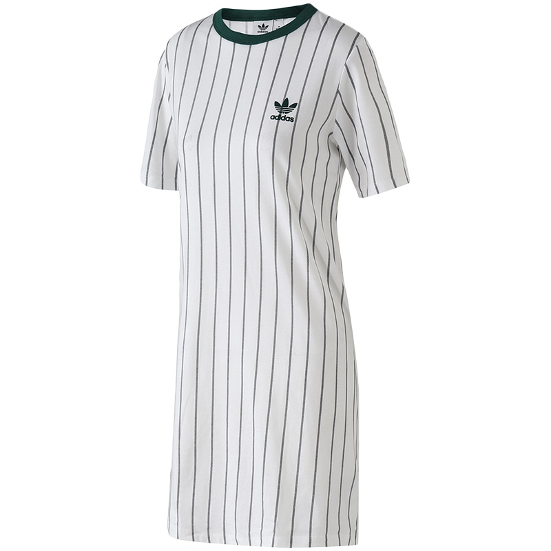 【自营】Adidas阿迪达斯三叶草女装运动休闲条纹连衣裙DU9934