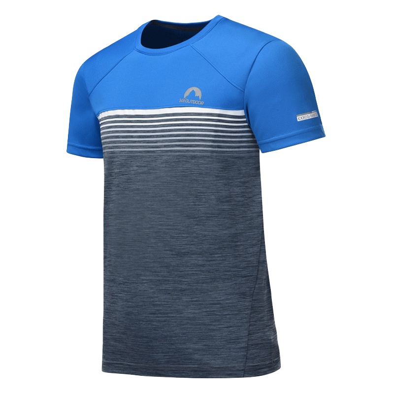 361男装夏季新款男子圆领休闲透气速干运动361度短袖T恤男