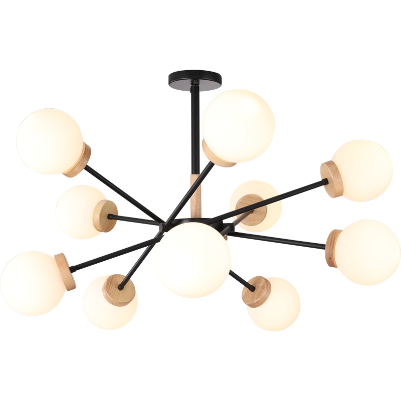 雷士照明北欧吊灯现代简约原木艺创意魔豆分子灯大气客厅灯具灯饰 测试商品