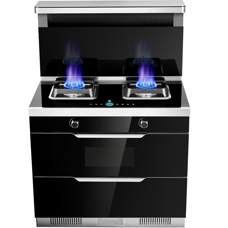 云米(VIOMI) 集成灶 大吸力侧吸式抽油烟机灶具消毒柜套装 电热自清洗 钢化玻璃台面(天然气版)JJZT-VJ901