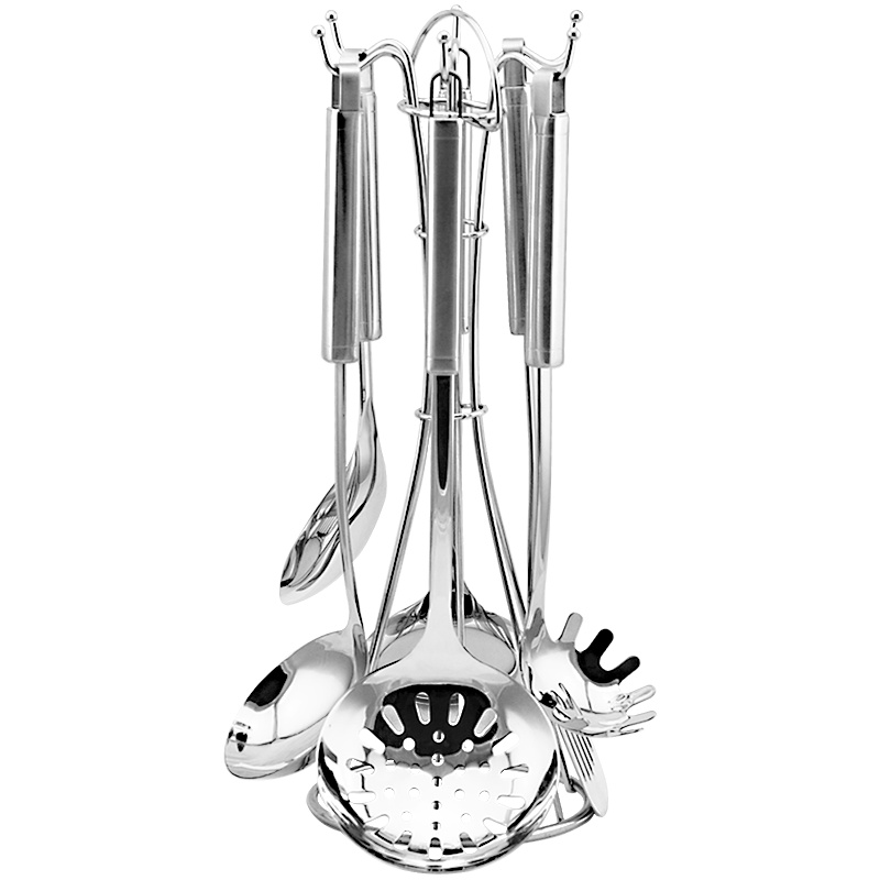 KMW方柄厨房七宝B-3 KMW-D-WJ006 不锈钢 锅铲炊具七件套 锅铲厨房漏勺汤勺