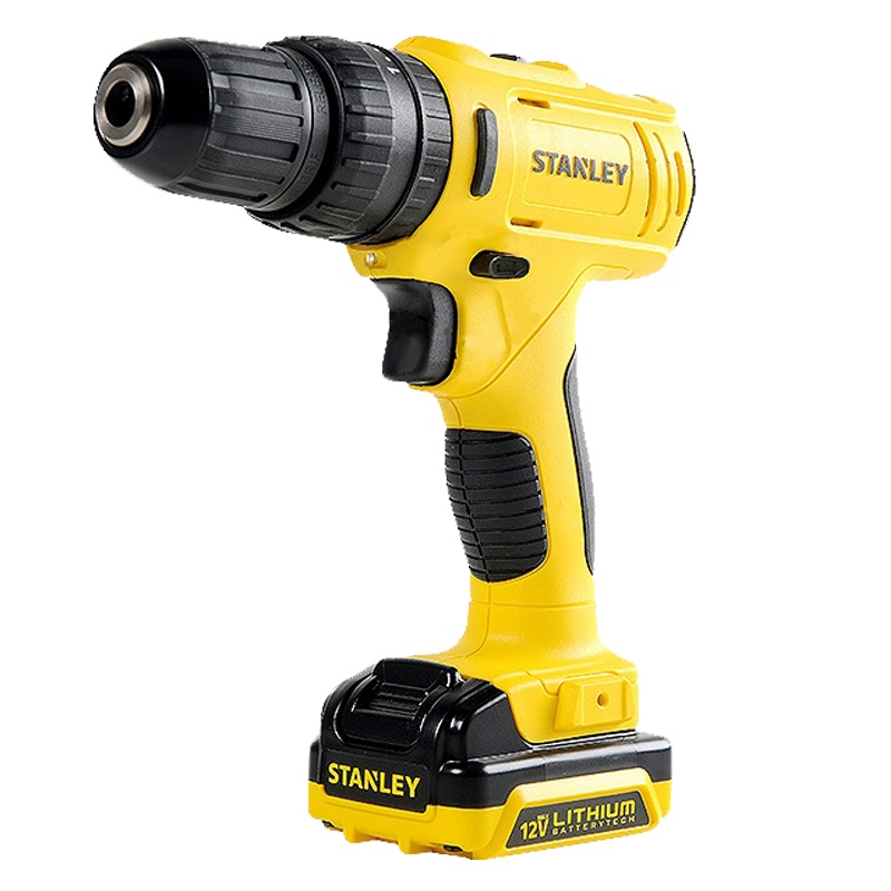 史丹利充电冲击钻12V锂电电钻手枪钻家用电动螺丝刀手电转钻工具12v锂电钻SCH12S1H-A9