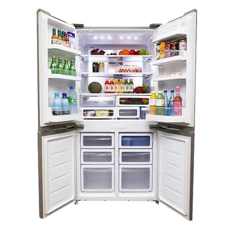 夏普(SHARP)600L 原装进口十字对开门冰箱 风冷无霜 水晶制冰 SJ-FL79V-SL