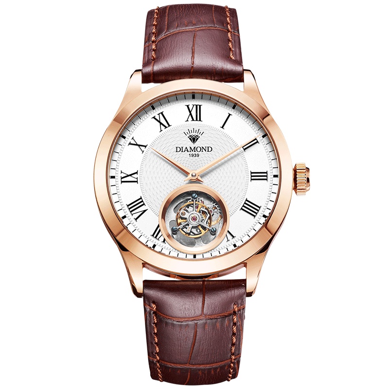 钻石牌(DIAMOND)手表天晷系列男士自动机械表陀飞轮机械表TB002中心式