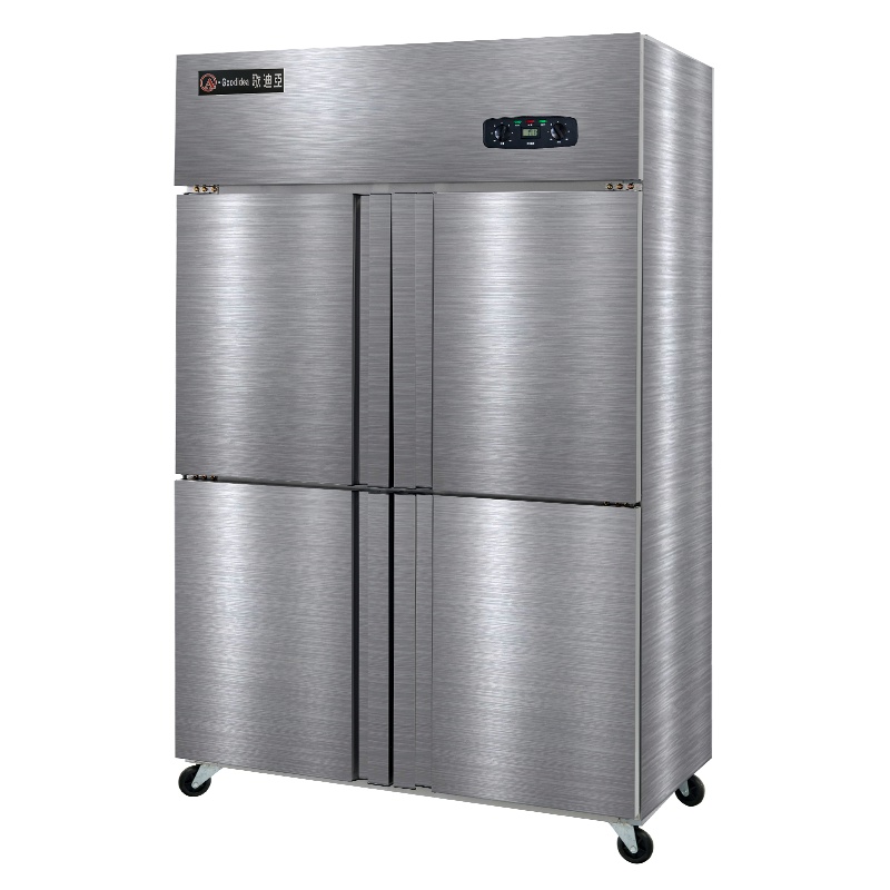 歌迪亚CFS-40N4T 800L商用双温冰箱 四门冰柜水果蔬菜保鲜冷藏柜厨房鲜肉熟食立式冷冻冰箱对开门不锈钢双温展示柜