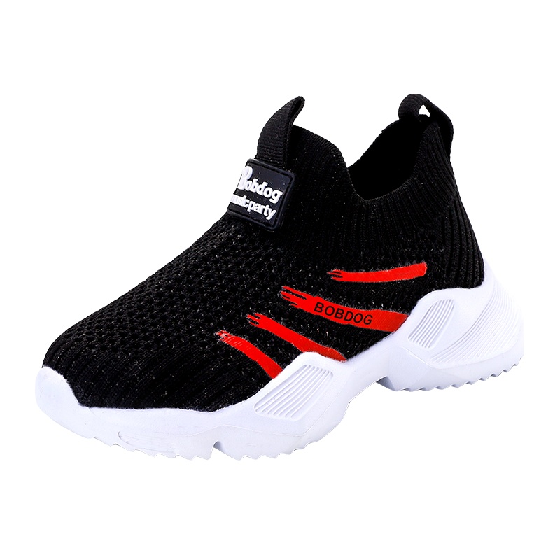 巴布豆童鞋女童运动鞋男童2020春季新款宝宝网面儿童飞织鞋子透气