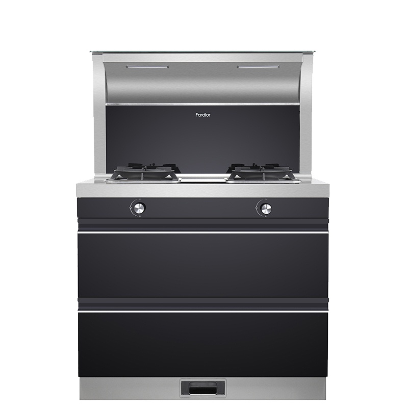 Fardior/法迪欧 JZY-90ZKXR-C1烟机联动集成灶 侧吸下排抽油烟机燃气灶电蒸箱电烤箱四合一 液化气
