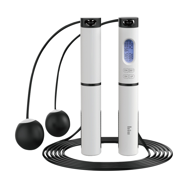 苏宁小Biu智能跳绳无绳两用成人健身减肥运动燃脂瘦身中考儿童专业训练健身一体式万向轴承磁控精准计数倒计时钢丝负重Pro