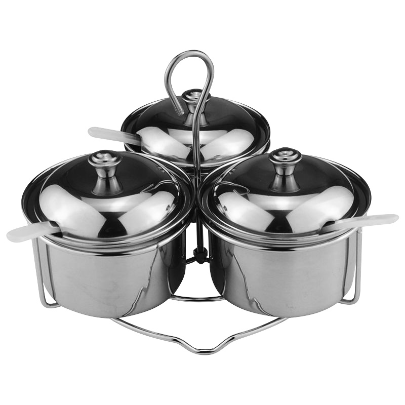 是尚 不锈钢味盅调味盒组合套装