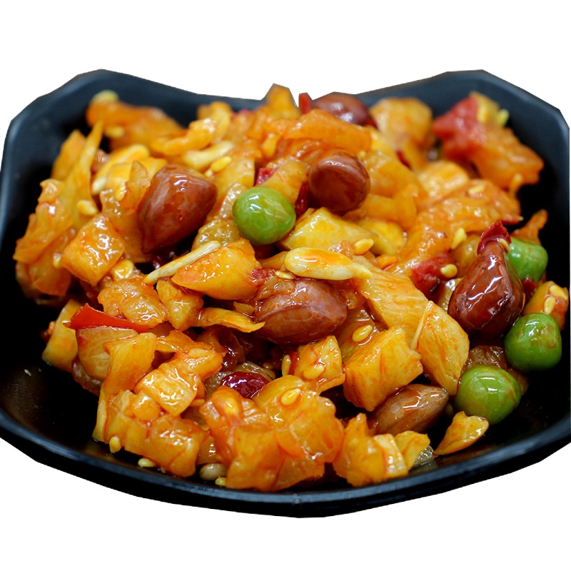 农家自制五仁酱丁萝卜干咸菜微辣早餐爽口开胃下饭菜酱菜500g袋装