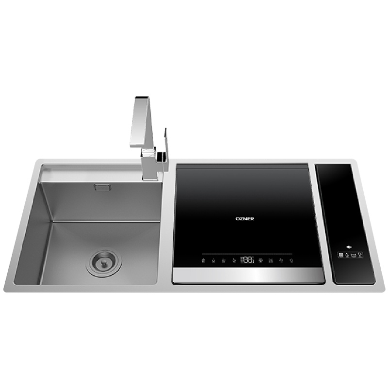 Ozner/浩泽 S2水槽洗碗机家用一体集成嵌入式智能全自动8套五合一刷碗机 终身免费保修