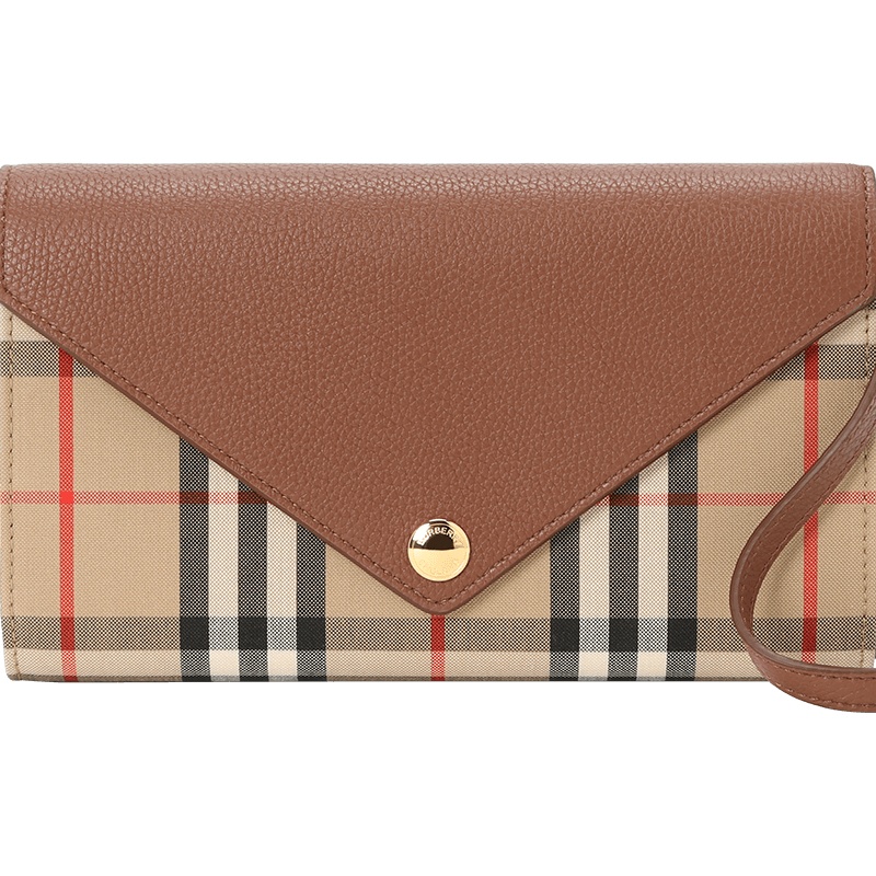 预订 BURBERRY 博柏利 信封包 经典格纹 斜挎包 单肩包8025162
