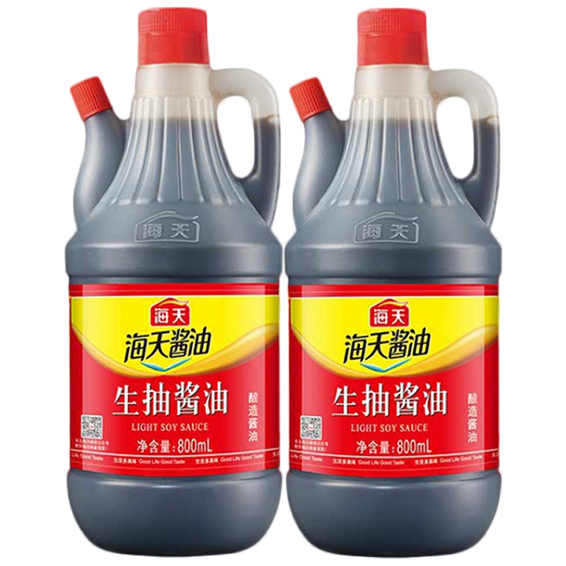 海天生抽酱油800mL凉拌调味特价特级炒菜批发红烧一品鲜老抽