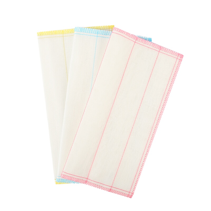 妙洁(MIAOJIE)神奇抹布2送1片装8层植物纤维吸水加厚洗碗布