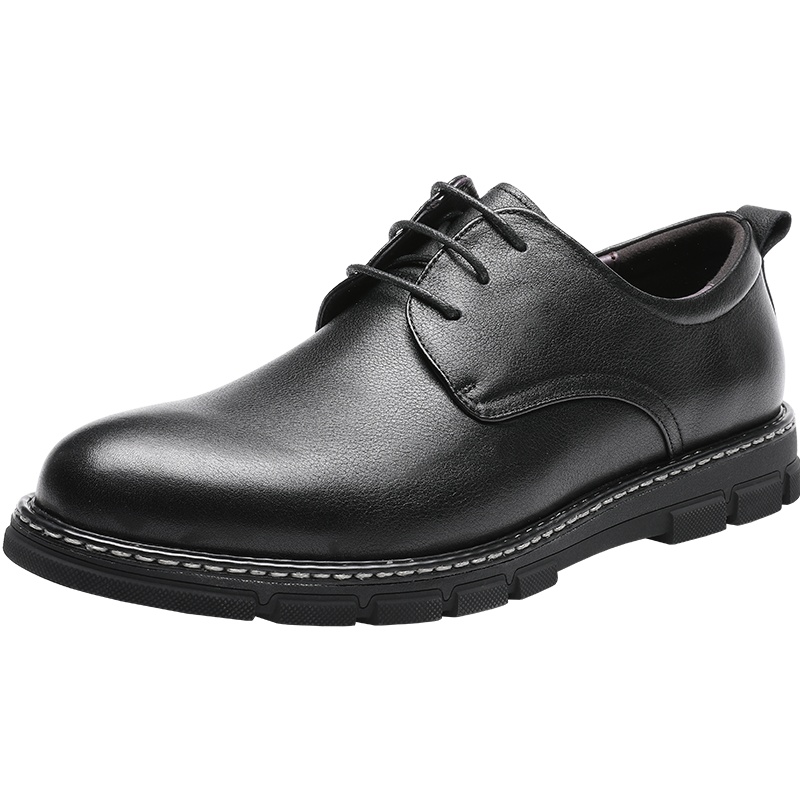 红蜻蜓男鞋2020秋季新款皮鞋男商务正装鞋真皮鞋低帮休闲皮鞋百搭