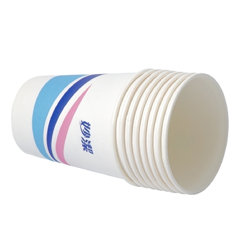 妙洁一次性纸杯商务家用婚庆杯子8盎司200只