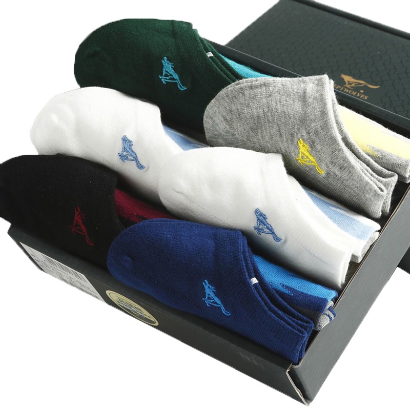 七匹狼 6双装男士春夏袜子时尚透气男袜休闲男船袜