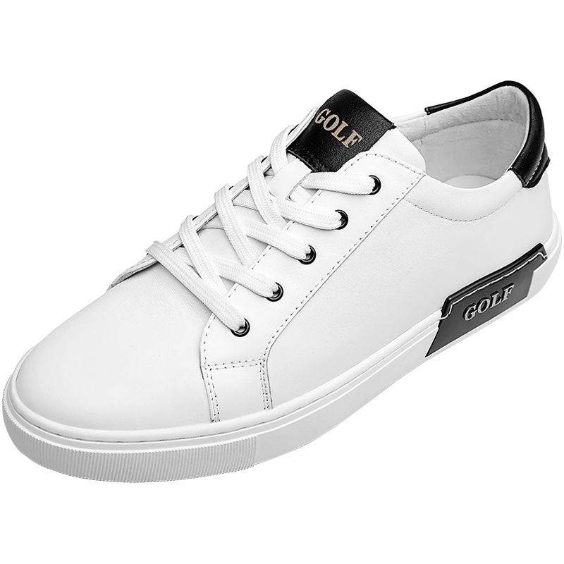 GOLF/高尔夫2019春夏季潮流时尚休闲板鞋百搭耐磨男鞋白色