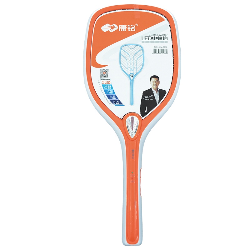 康铭 3818 电蚊拍 LED灯