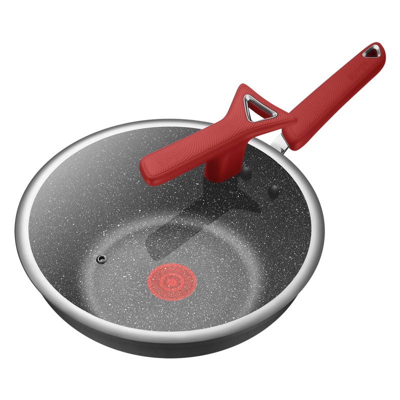 苏泊尔(SUPOR)火红点无油烟炒锅•星星石系列 火红点智能控温家用炒锅可立盖不粘易清洗 30cm PC30W8