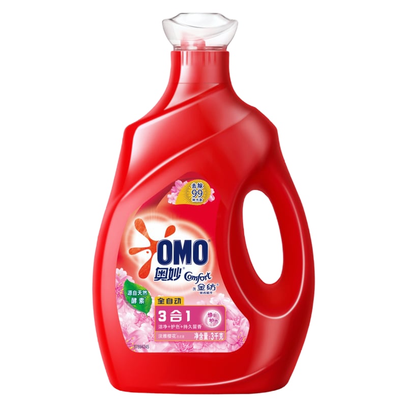 (DT)奥妙 含金纺馨香精华 淡雅樱花 3kg洗衣液(计价单位:瓶)