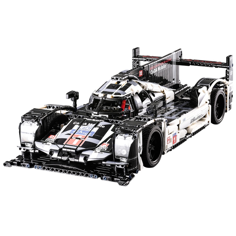 双鹰咔搭 保时捷919耐力赛车超级跑车科技组拼装积木益智玩具 C61016(静态版)