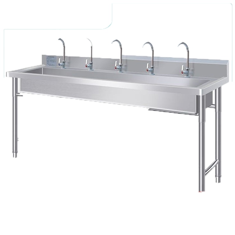 定制_商用不锈钢水槽单槽一体符象大洗菜盆洗手洗碗池带支架工厂食堂幼儿园