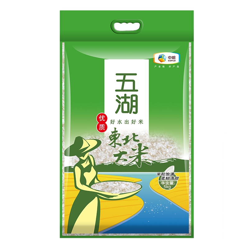 中粮五湖 优质东北大米 5kg/袋 寒地黑土 优质水源