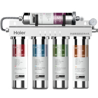 海尔(Haier)直饮净水器厨下式HU603-5(A)软化升级 不锈钢机身 无废水 不用电 保留矿物质净水机超滤机