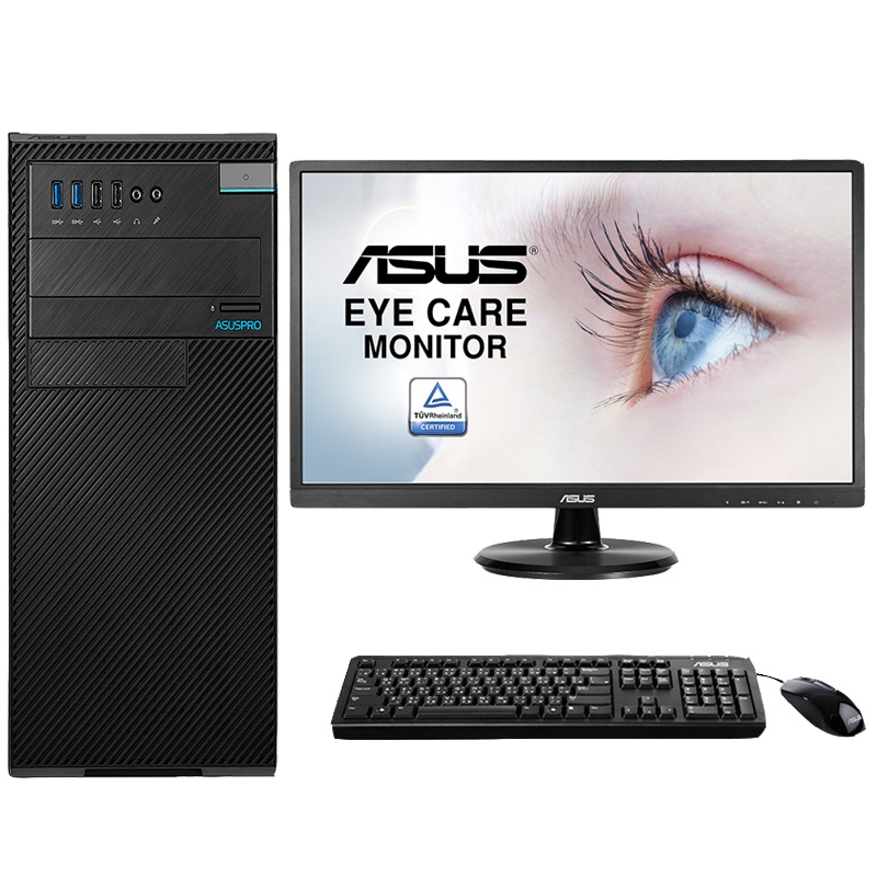华硕（ASUS）商用台式电脑D540MA 21.5英寸（I5-8400 4G 128G+1TB DOS）