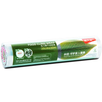 禧天龙免刀撕保鲜膜家用抗菌PE水果食品专用食品级耐高温可微波 抗菌点断式30cm宽*50mx4卷