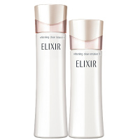 资生堂品牌怡丽丝尔(ELIXIR)纯肌净白水乳护肤套装 3号丰润型(水170ml+乳45g)