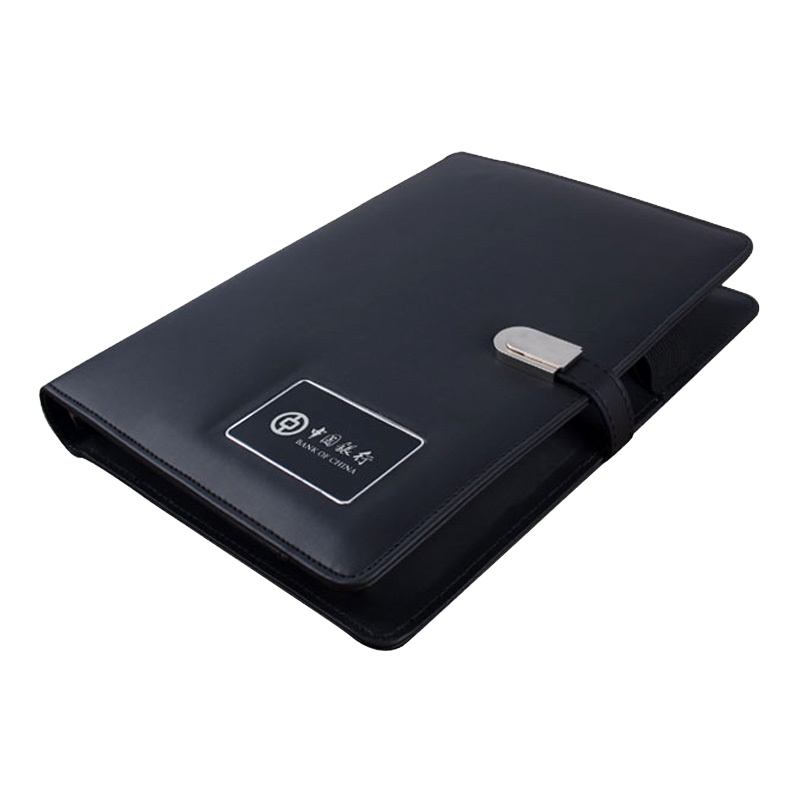 多功能活页笔记本 TC-163 带U盘16G+充电宝高档记事本235*165企业 (本)