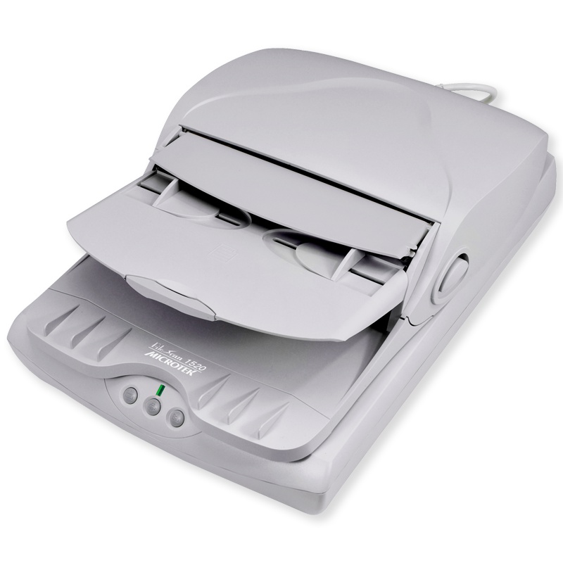 中晶 FileScan 1520 A4幅面馈纸式+平板双平台扫描仪 灰色