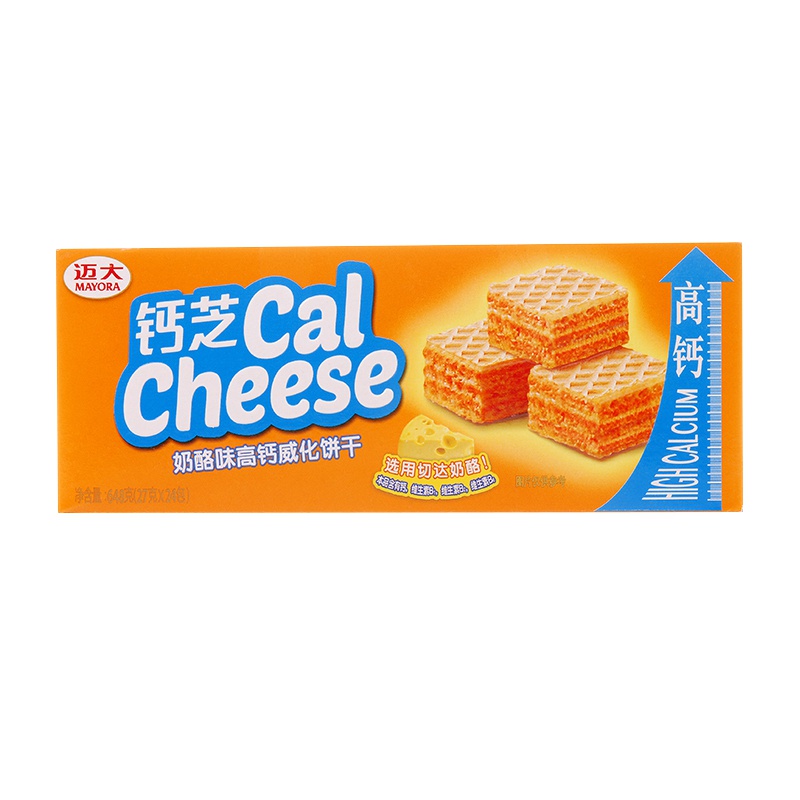 钙芝(calcheese) 进口饼干 奶酪味 威化饼干648g