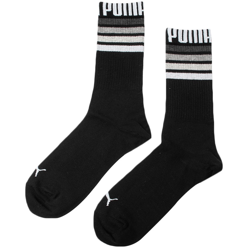 PUMA彪马男袜女袜运动袜休闲中袜(一对装)935100