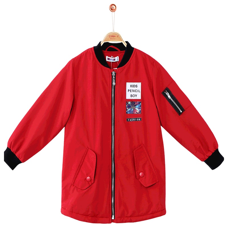 铅笔俱乐部童装2019秋冬新款男童长袖外套中大童长袖外套棒球服