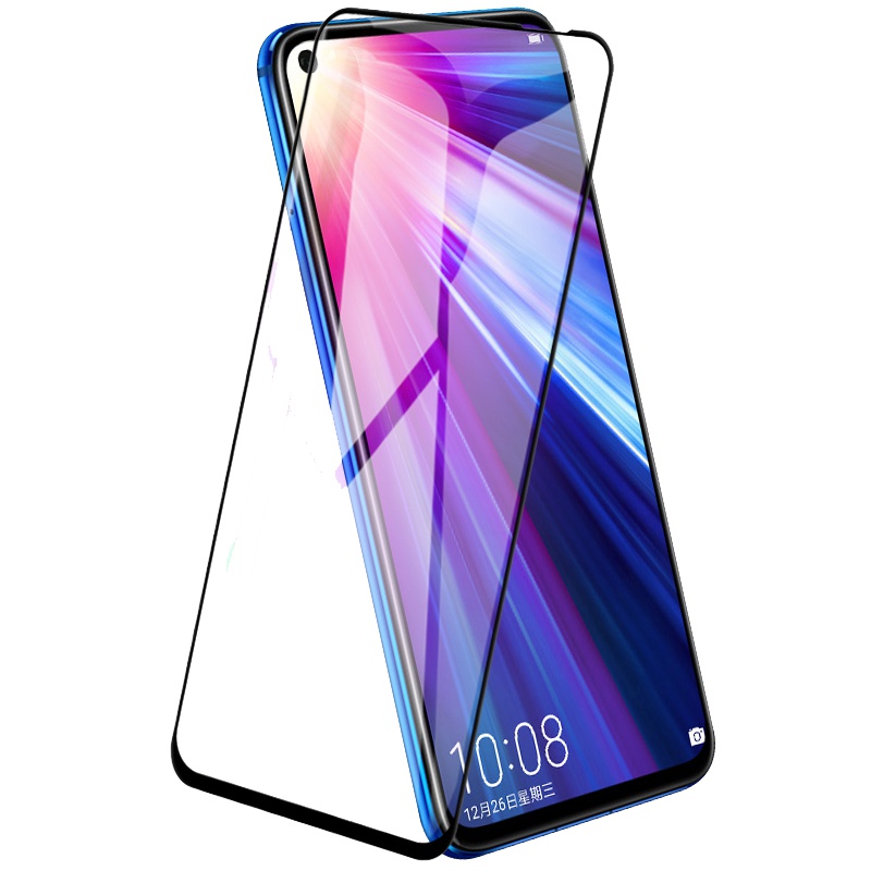 圣幻 荣耀v20钢化膜v20手机全屏v20全覆盖曲面无白边新抗蓝光防指纹镜头玻璃防偷窥保护膜高清膜全屏全包边