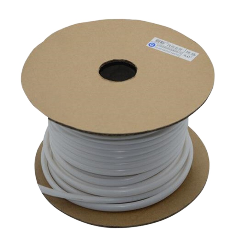 STK号机套管pvc内齿梅花管白色号码管打号管打印机套管 8平方