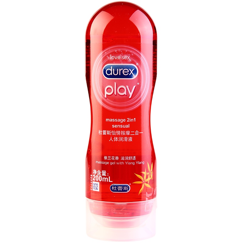 杜蕾斯(Durex) 人体润滑液 怡情按摩二合一200ml 花香型润滑剂 男女夫妻按摩润滑液情侣系列 成人情趣用品 进口