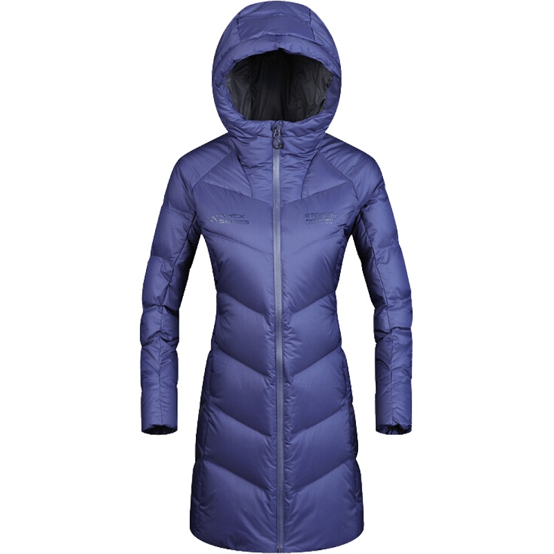 探路者（TOREAD）户外女式防风保暖长款羽绒服HADF92062