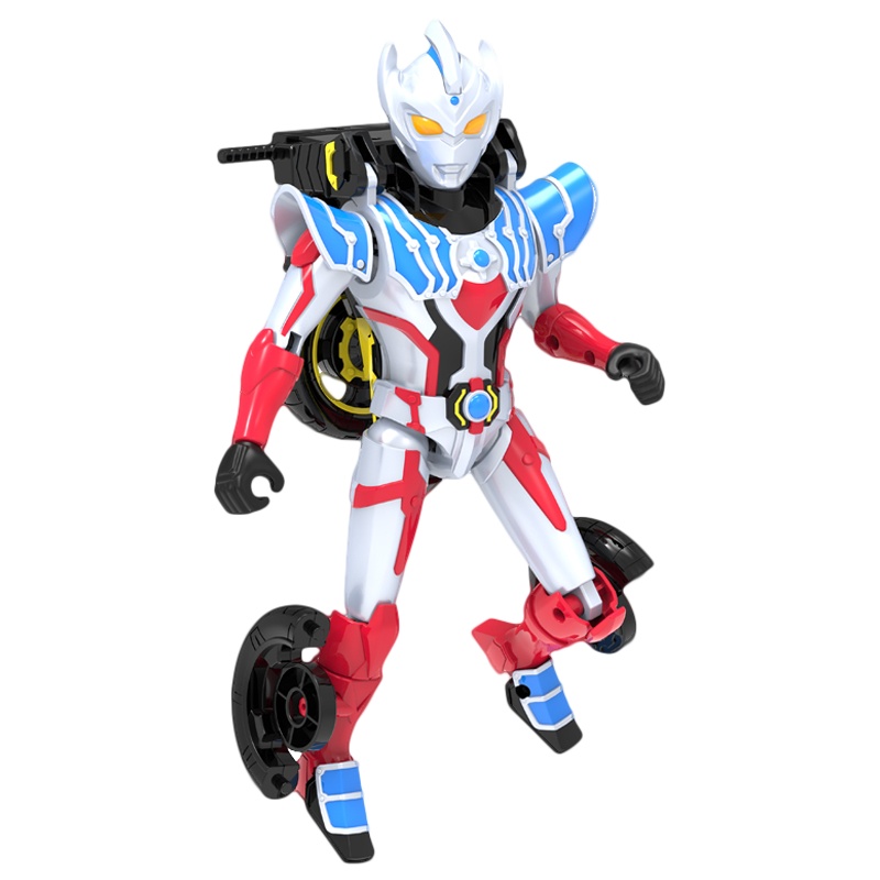 灵动创想奥特曼泰迦罗索摩托车机车可动变形人偶手办儿童男孩女孩玩具